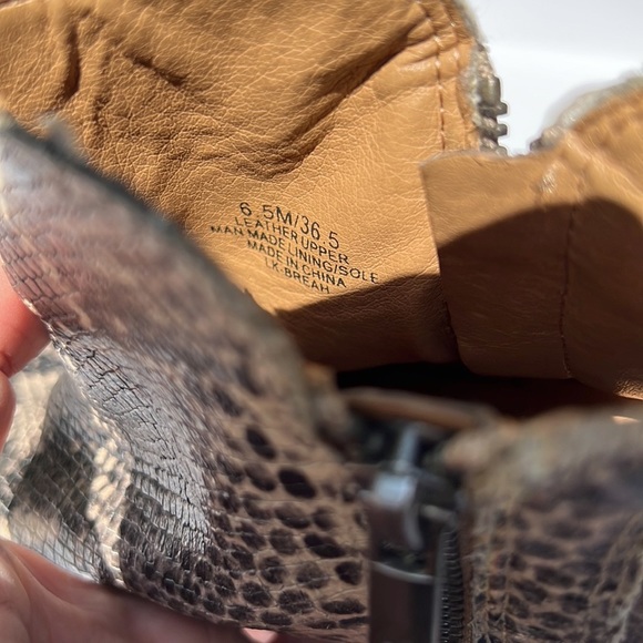 Lucky Brand Snakeskin Breah Booties - Picture 9 of 10